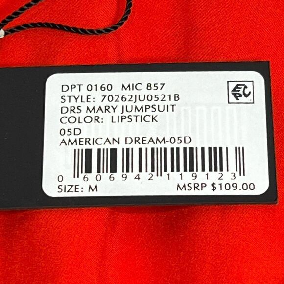 Gianni Bini NWT lipstick red short jumpsuit size M - Picture 12 of 14